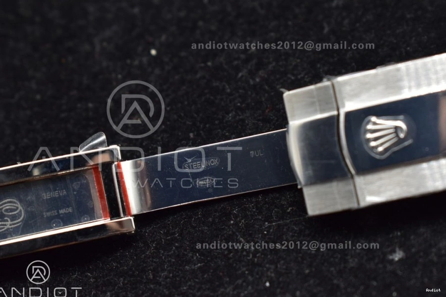 Best VS3235 Oyster 904L Gray 41 Bracelet DateJust VSF Edition Roman Green Dial SS 1:1 on 126330 0204